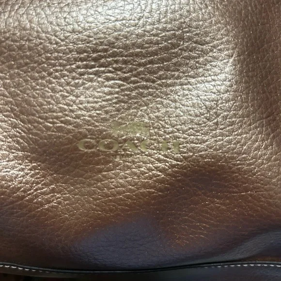 Coach Metallic Rose Gold Mini Backpack - Picture 7 of 11